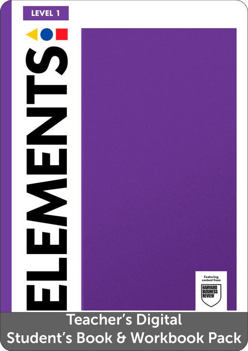 Elements Level 1 Teachers Digital Students Book and Digital Workbook Pack