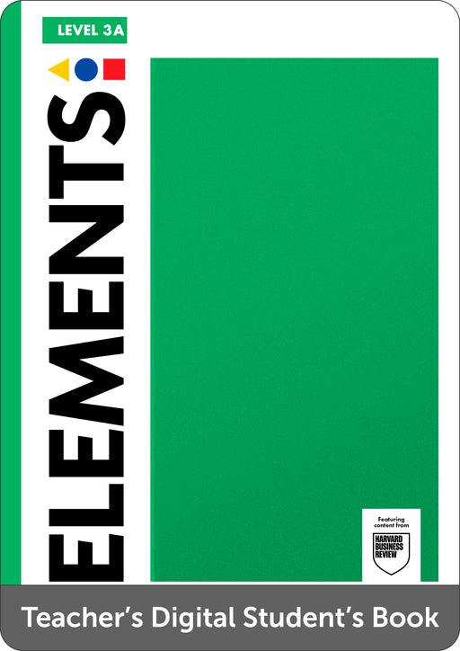 Elements Level 3 A Teachers Digital Students Book Pack