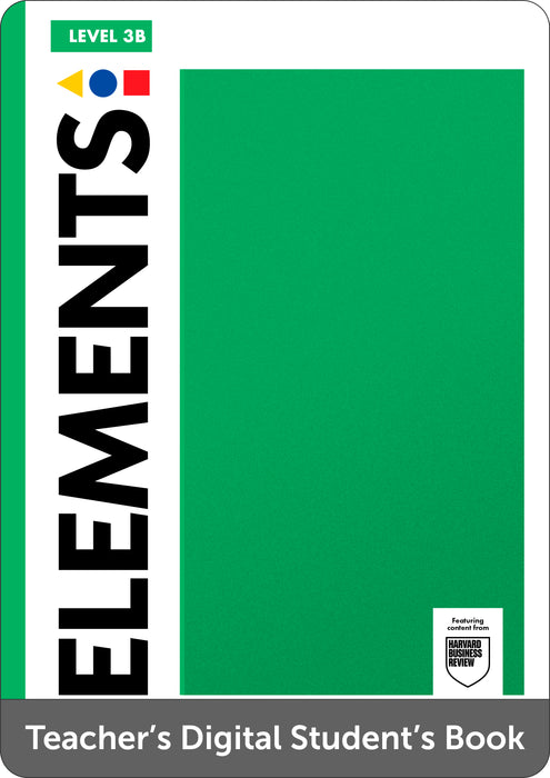 Elements Level 3 B Teachers Digital Students Book Pack 