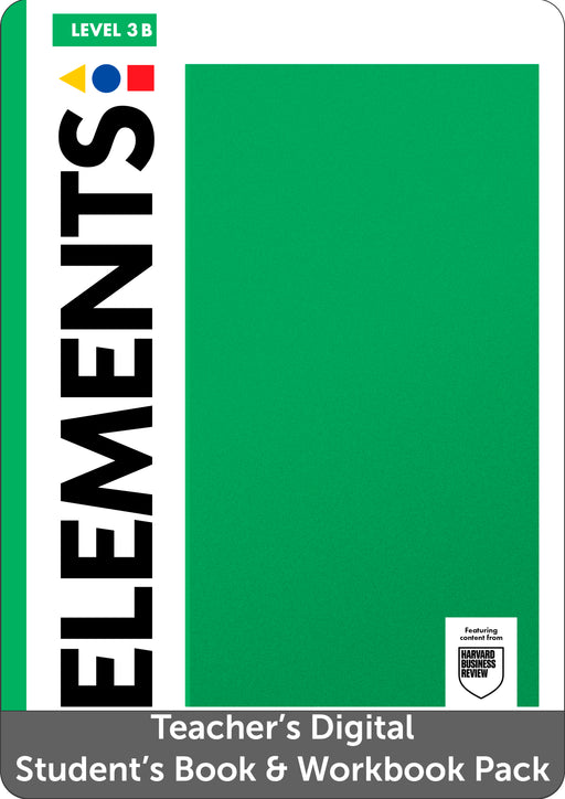 Elements Level 3 B Teachers Digital Students Book and Digital Workbook Pack
