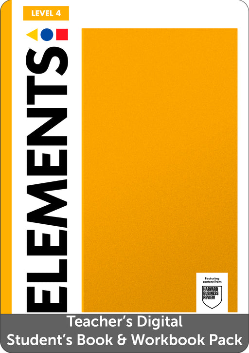 Elements Level 4 Teachers Digital Students Book and Digital Workbook Pack