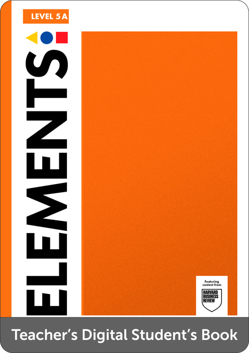 Elements Level 5 A Teachers Digital Students Book Pack 
