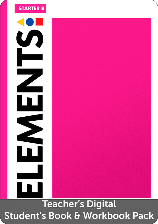 Elements Starter Level B Teachers Digital Students Book and Digital Workbook Pack