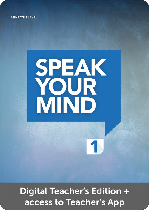 Speak Your Mind 1 - Digital Teacher's Edition with Teacher's App