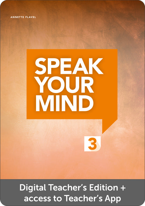 Speak Your Mind 3 - Digital Teacher's Edition with Teacher's App
